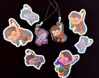 League of Legends GUMMI Jayce & Viktor Epoxy Phone Charm Keychain
