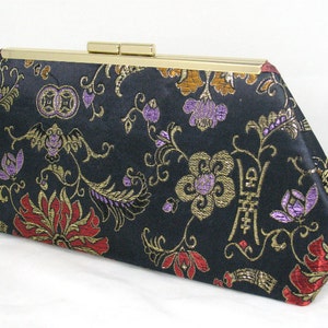 Cartera de brocado - Chinoiserie - Cartera con marco - Monedero - Bolso - Vacaciones