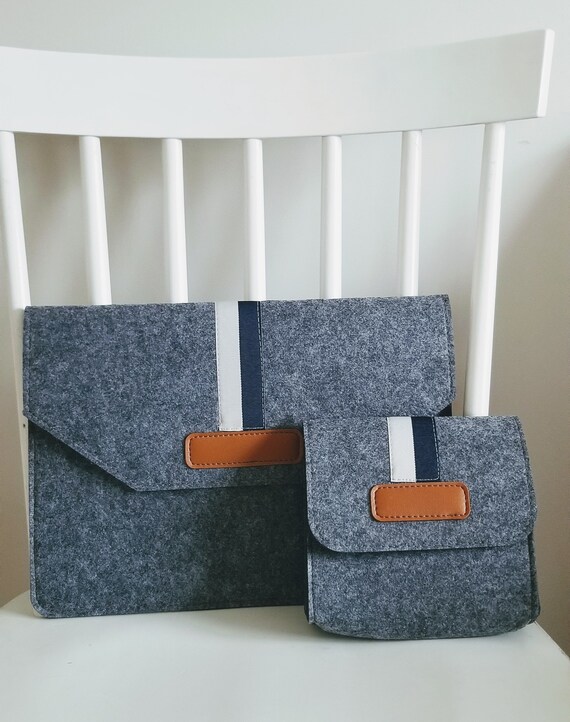 Filz-Aufbewahrungstasche Für Laptop-Netzteil & Kabel – 16 X 13 X 4 Cm, Mit Kordelzug