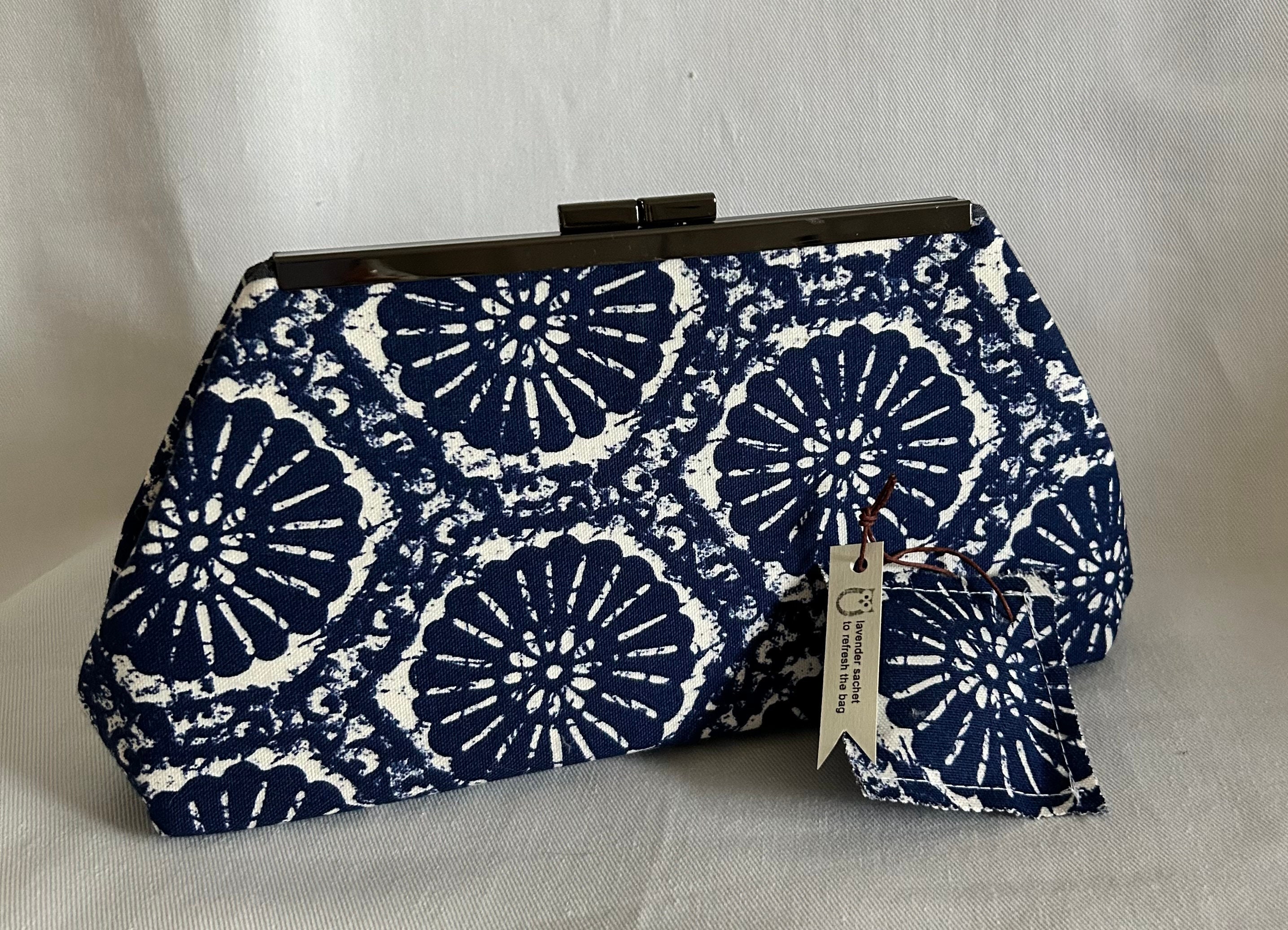 Bolso Fiesta Azul Oscuro Bolso Cartera Azul Marino Clutch Azul