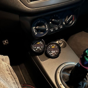 Double 52mm Ashtray Gauge Pod for Mitsubishi Lancer Evolution 7/8/9