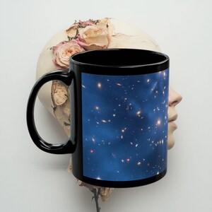 Cosmic Galaxy Black Mug: Celestial Space Coffee Cup