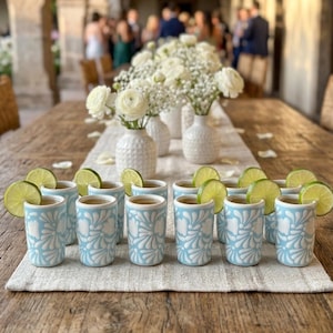 BULK 10, 25, 50, 100, 200 Talavera Tequila Shotglas - Partihandel för bröllop eller evenemang - Brud- och festgåvor - Keramikglas