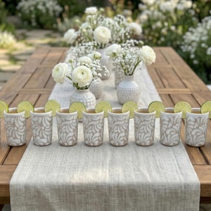 10, 25, 50, 100, 200 bulk bruine talavera shotglazen - groothandel voor gunsten bruiloft - 2 oz