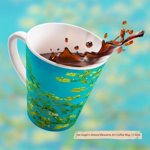 Tasse à café en fleurs d&#39;amandier - Art impressionniste Vincent Van Gogh, cadeau de décoration d&#39;intérieur art classique, tasse à café de tous les jours