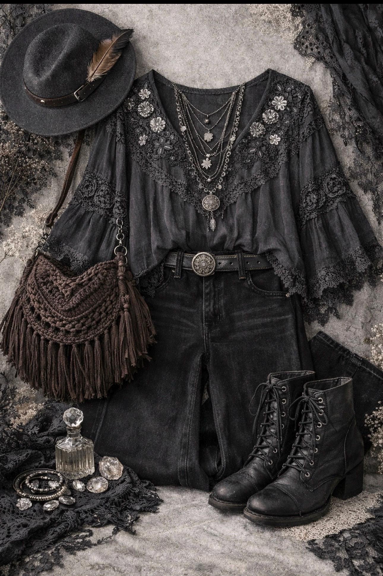 Boho Witchy Cottagecore Thrift Bundle, Style Box, Curated Capsule ...
