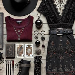 Dark Fairy Core, Clothing Style Box, Witchy Boho Aesthetic Style Bundle