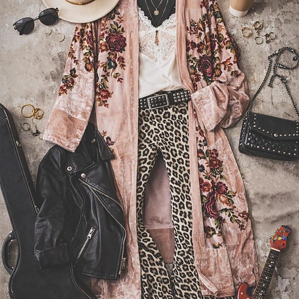 Boho Festival Outfit Box | Hippie Fringe Lace, Suede Style