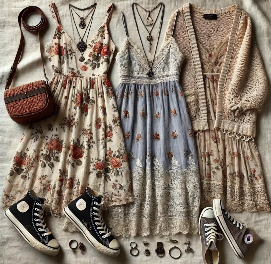 Curated Cottagecore Clothing Bundle Customizable Wardrobe Accessories ...