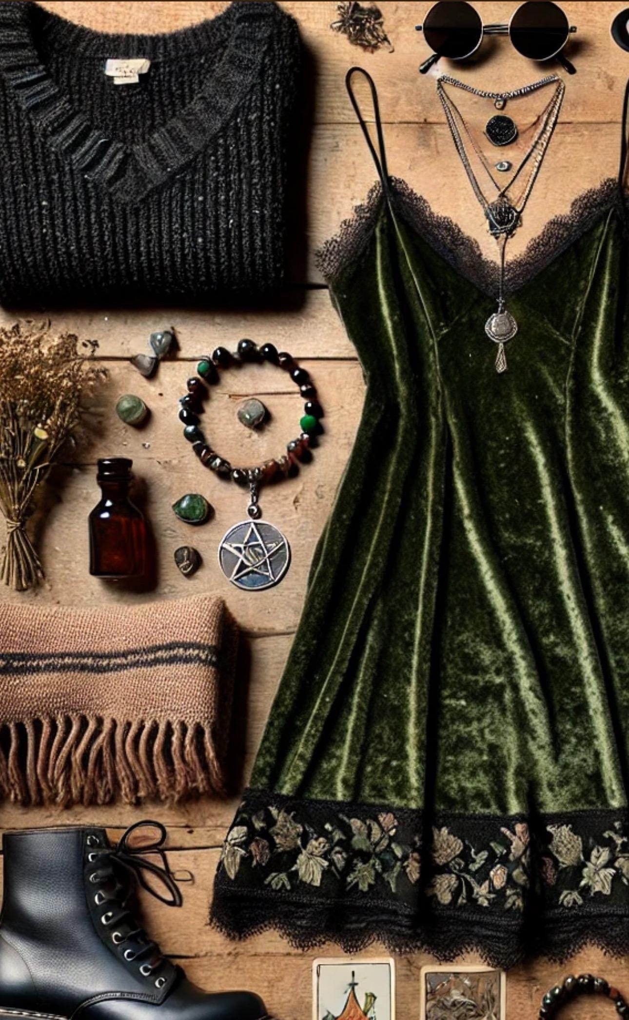 Gilly Owens Practical Whimsy Goth Magic Bundle, Thrift Style Box Witchy ...