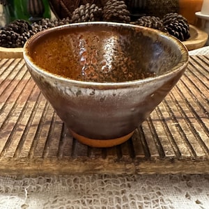 Rustic Studio Pottery Bowl – Handcrafted Ceramic with Earthy Glaze and Textured Finish - FREE SHIPPING!!