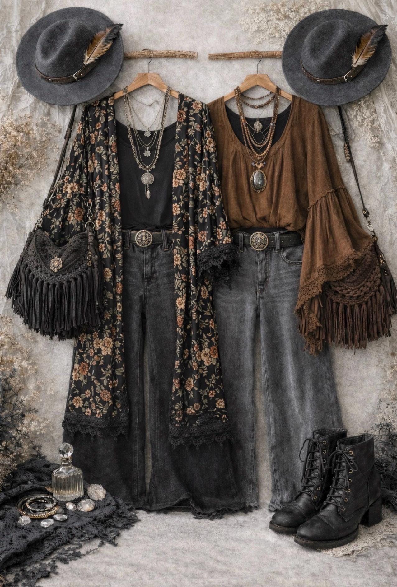 Boho Witchy Cottagecore Thrift Bundle, Style Box, Curated Capsule ...