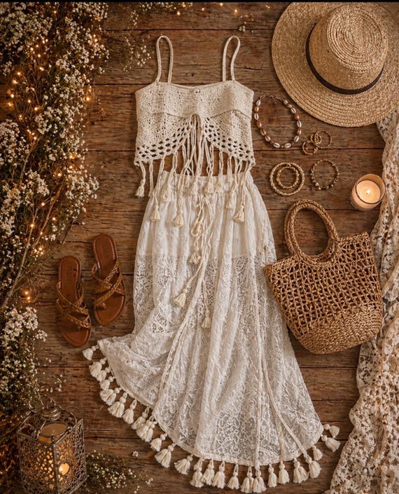 bohemian cowgirl dress Boho Festival Thrift Bundle (size Xlarge Plus) | Western Style Box or goddess rituals Festival 2023 SPRING BREAK midi black long sleeve Size:Youth 7
