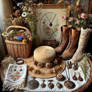 Curated Cottagecore Clothing Bundle Customizable Wardrobe Accessories ...
