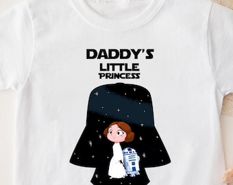 Papas kleine Prinzessin Leia Shirt, Disney Star Wars Kleinkind Shirt, Darth Vader Kinder Shirt, Disney Familienurlaub Shirt, Vatertag Shirt