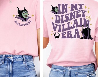 Maleficent Halloween Shirt, In My Disney Villain Era Halloween T-Shirt, Bad Girls Halloween Sweatshirt, Disney Halloween Girls Trip Shirt