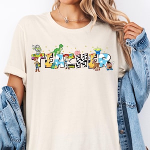 Toy Story Teacher Shirt, Disney Teacher Team T-Shirts, Woody Buzz Jessie Teach Tees, Disney Pixar Toy Story Lab Week Sweatshirt