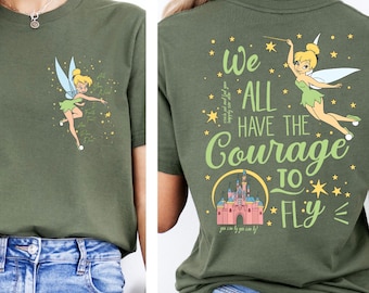 Camiseta de Campanilla de Disney, camiseta de viaje a Disneyworld, sudadera de Campanilla de Nunca Jamás (1953), camisetas de viaje a Disney para niñas, camiseta de vacaciones en Disneyland
