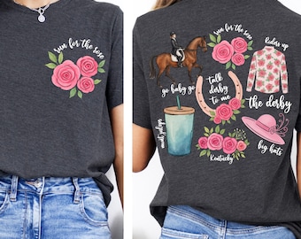 Run For The Roses Shirt, Derby Horse Race 2026 T-Shirt, Kentucky Race Weekend Sweatshirt, Horse Lover Tee, Derby Vibes Shirt, Derby Day Tee