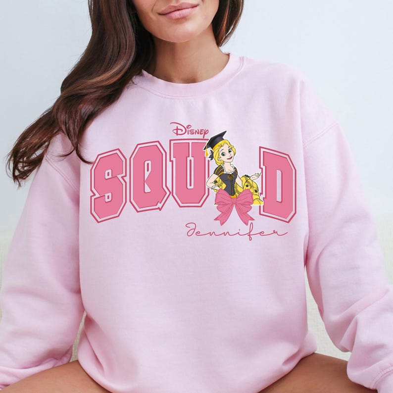 Disney Princess Graduation Squad Shirt, Belle Ariel Rapunzel Moana Graduation Party Tees, Class Of 2026 Sweater, Disney Graduate Trip Tee