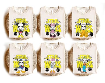Star Wars Mickey And Friends Shirt, Stormtrooper Mickey Friends Shirt, Disney Galaxy's Edge T-Shirt, Disney Retro Star Wars Sweatshirt