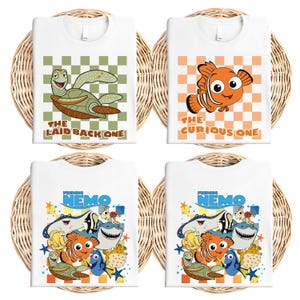 Finding Nemo Matching Shirt, Disney Pixar Nemo and Friends T-Shirt, Crush and Squirt Shirt, Disneyland Family Vacation Sweatshirt