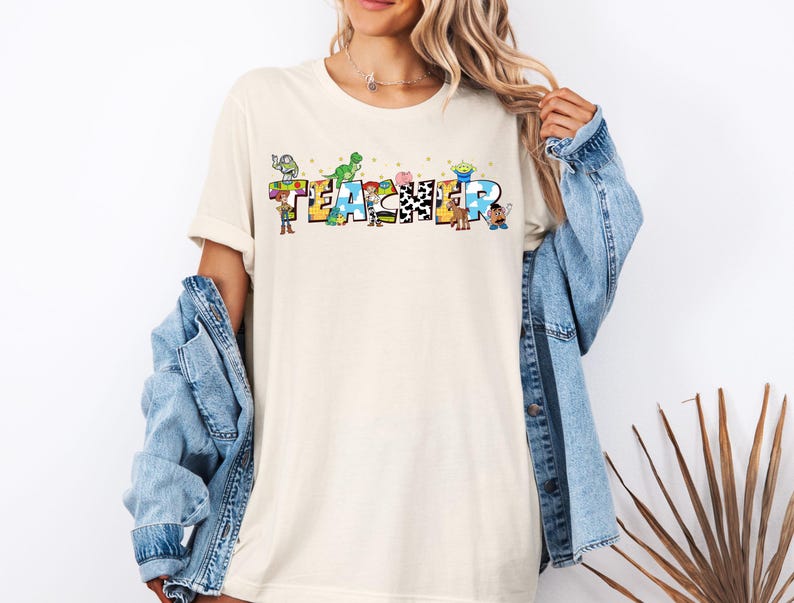 Toy Story Teacher Shirt, Disney Teacher Team T-Shirts, Woody Buzz Jessie Teach Tees, Disney Pixar Toy Story Lab Week Sweatshirt