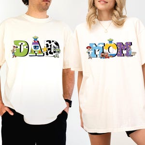 Toy Story Dad and Mom Shirt, Custom Disney Family Matching Shirt, Disneyland Squad Vacation Shirt, Disney Jessie Woody Buzz Lightyear Shirt