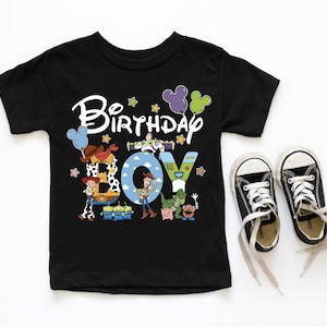 Personalized Toy Story Birthday Boy Shirt, Custom Disney Family Matching Bday Party Sweatshirt