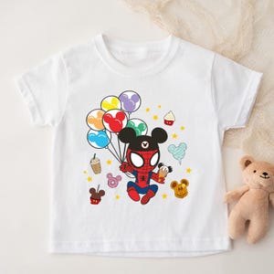 Disney Spiderman Epcot Shirt, Shirt, Spider Boy Shirt, Spider Girl Shirt, Spider Epcot Shirt, Mickey Kopf Ballon Spider Epcot Sweatshirt
