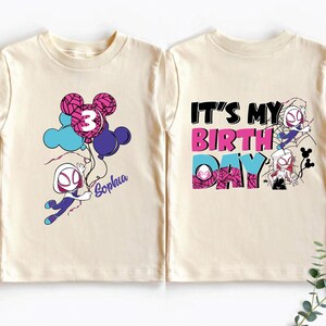 Custom Spidey & His Amazing Friends Birthday Shirt, Spider Spidey Ghost Spider Birthday Tees, Disney Marvel Birthday Party Sweatshirt