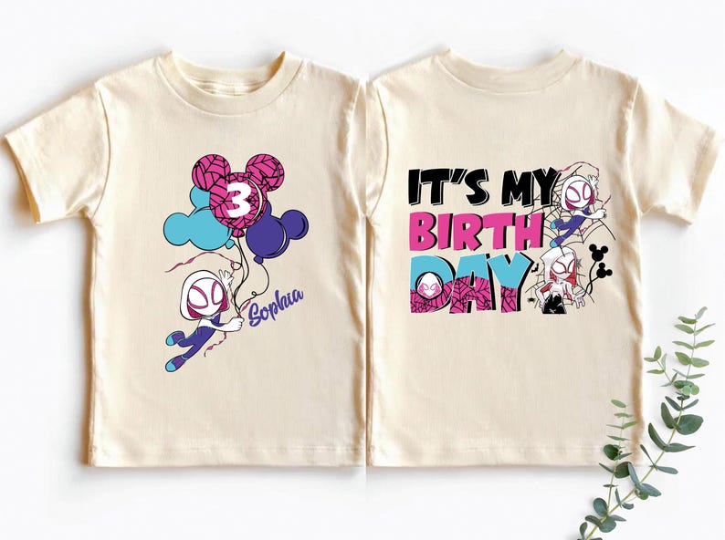 Custom Spidey & His Amazing Friends Birthday Shirt, Spider Spidey Ghost Spider Birthday Tees, Disney Marvel Birthday Party Sweatshirt