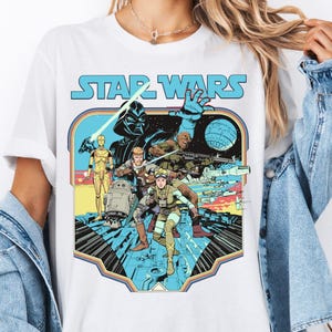 Retro Disney Star Wars Shirt, A New Hope Faded Darth Vader Shirt, Vintage Star Wars Characters Shirt, Disneyworld Shirts, Disney Family Tees