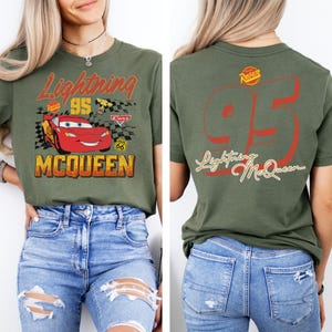 Vintage Lightning McQueen Shirt, Disney Pixar Cars T-Shirt, Retro McQueen Tee, Pixar Cars Land Tee, Disney Family Vacation Shirt