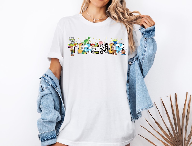 Toy Story Teacher Shirt, Disney Teacher Team T-Shirts, Woody Buzz Jessie Teach Tees, Disney Pixar Toy Story Lab Week Sweatshirt
