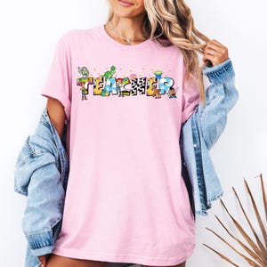 Toy Story Teacher Shirt, Disney Teacher Team T-Shirts, Woody Buzz Jessie Teach Tees, Disney Pixar Toy Story Lab Week Sweatshirt