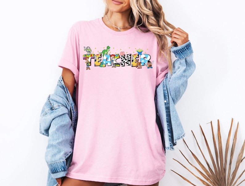Toy Story Teacher Shirt, Disney Teacher Team T-Shirts, Woody Buzz Jessie Teach Tees, Disney Pixar Toy Story Lab Week Sweatshirt