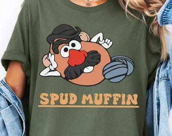 Camiseta de Mr. Potato Head de Toy Story, divertida camiseta de Spud Muffin de Disney, camiseta de personaje de Toy Story de Disney, camiseta de vacaciones en Disneyland para hombre
