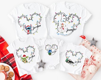 Custom Disney Pixar Christmas T-Shirt, Disneyland Family Xmas Party Shirt, Custom Disney Cars Xmas Tee, Disney Toy Story Xmas Sweatshirt