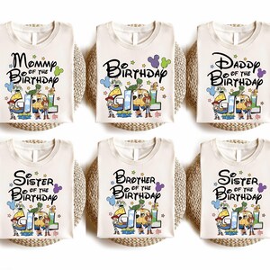 Personalized Toy Story Birthday Girl Shirt, Custom Disney Family Matching Bday Party Sweatshirt