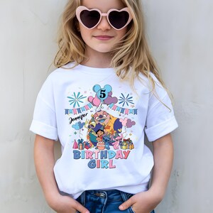 Lilo and Stitch Birthday Girl Shirt, Personalized Disney Birthday Shirt, Disney Stitch Birthday Sweatshirt, WDW Birthday Family Vacation Tee