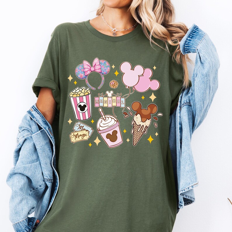 Disney Snacks Shirt, Magical Kingdom T-Shirt, Disney Just Here For The Snacks Sweatshirt, Disneyland Girls Trip Tee, WDW Family Vacation Tee