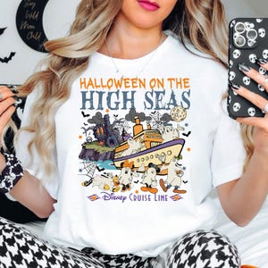 Disney Halloween on the High Seas Shirt, Disney Cruise Line Halloween Tee, Mickey and Friends Halloween Vacation Sweat, Halloween Trip Gift