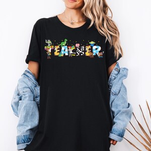 Toy Story Teacher Shirt, Disney Teacher Team T-Shirts, Woody Buzz Jessie Teach Tees, Disney Pixar Toy Story Lab Week Sweatshirt