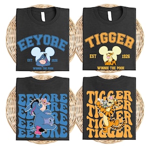 Disney Winnie the Pooh All Characters T-Shirt, Disney Pooh Bear Shirt, Piglet Roo Tigger Eeyore Lumpy Roo Shirt, Disneyland FamilyTrip Sweat
