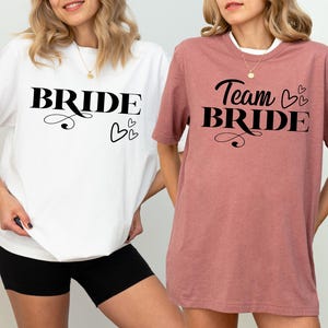 Team Bride Shirts, Bride Shirt, Bachelorette Party T-Shirt, Bridesmaid Shirt, Bridal Party Tees, Bridesmaid Proposal Shirt, Bride Squad Tee