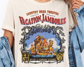 Vintage Disney Country Bear Theater Vacation Jamboree Shirt, Retro Disney Grizzly Hall Jamboree Tshirt, Disneyland Family Vacation Tees