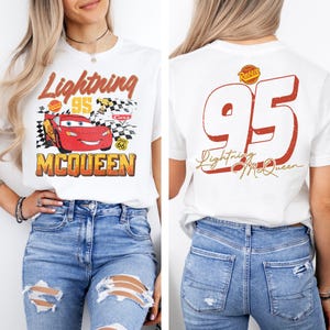 Vintage Lightning McQueen Shirt, Disney Pixar Cars T-Shirt, Retro McQueen Tee, Pixar Cars Land Tee, Disney Family Vacation Shirt