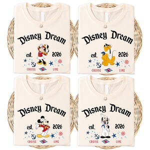 Disney Dream Cruise Shirt, Mickey und Friends Cruise Line 2026 Shirt, Disney Mickey und Minnie Cruise Shirt, Disney Familie Passendes Shirt