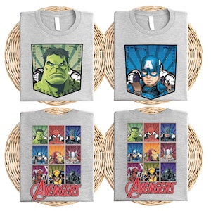 Disney Avengers T-Shirt, Disney Spiderman Shirt, Superhero Squad Sweatshirt, WDW Family Matching Shirt, Captain America Hulk Iron-Man Shirt
